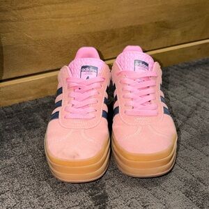 Adidas Women's Pink and Black Sneakers